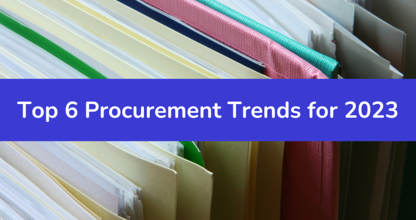 top six best procurement trends for 2023